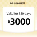 SVIP Recharge Card, $3000 value, valid for 180 days, SVIP Dropshipping offer