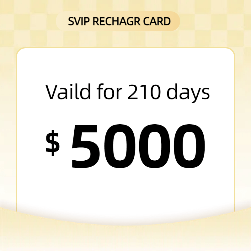 $5000 SVIP RECHARGE CARD